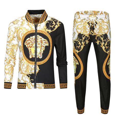 mens versace tracksuits|Versace tracksuit men's price.